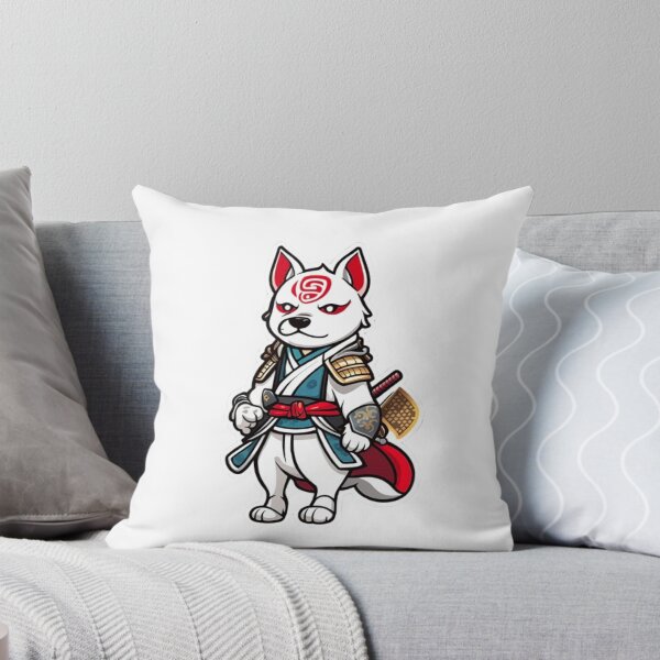Item preview, Cool Japan samurai white dog designed and sold by KorArtStudio.