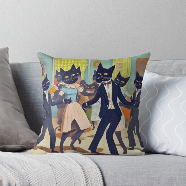 Aperçu de l'œuvre Soirée dansante Beatnik des Chats Noirs créée et vendue par Steph Anne Best.