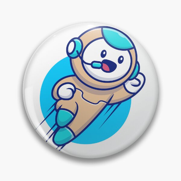 Item preview, Futuristic Flight: Free Vector Cute Flying Robot Cartoon Illustration designed and sold by hjian8219.