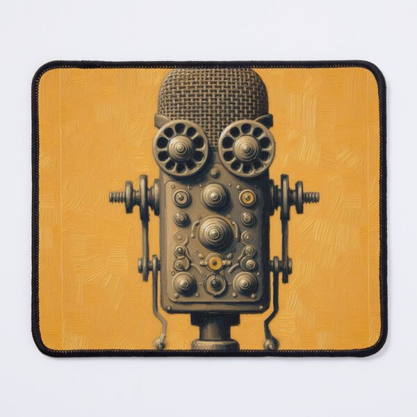 Item preview, Wide Eyed Vintage Microphone Robot designed and sold by Star-Fragment.
