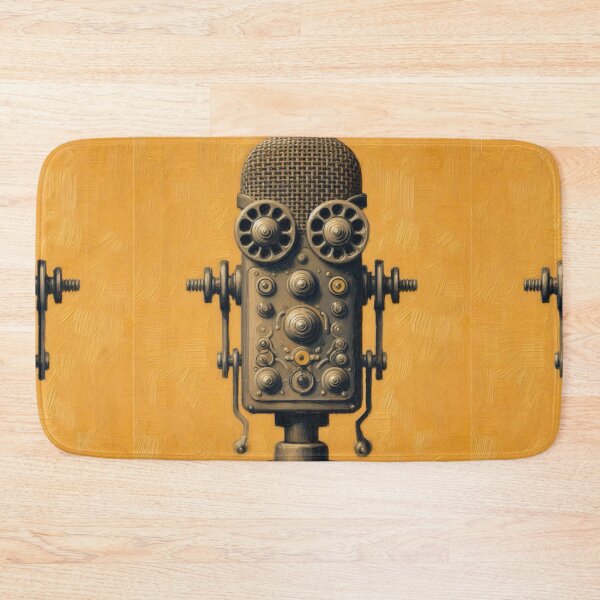 Item preview, Wide Eyed Vintage Microphone Robot designed and sold by Star-Fragment.