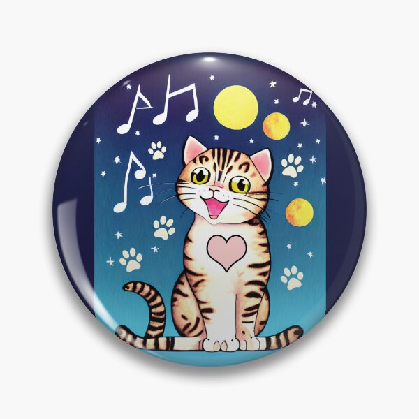 Item preview, Cat singing in space designed and sold by Artbellachi.