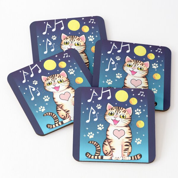 Item preview, Cat singing in space designed and sold by Artbellachi.