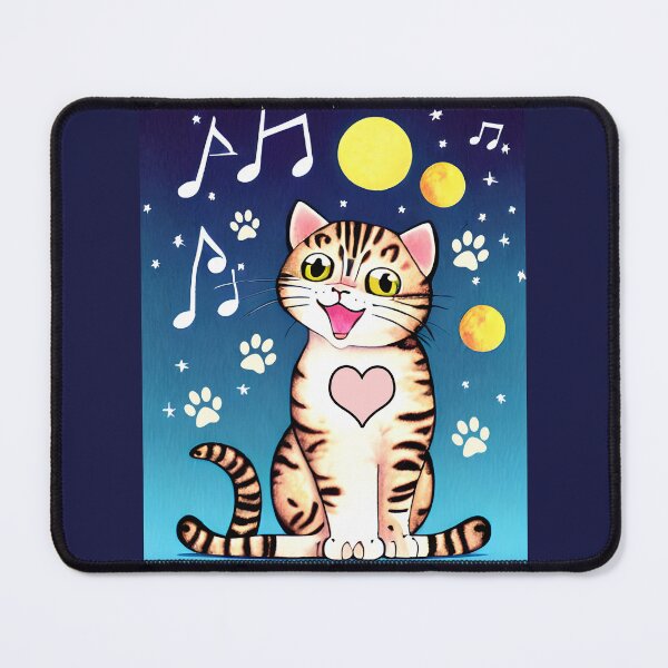 Item preview, Cat singing in space designed and sold by Artbellachi.