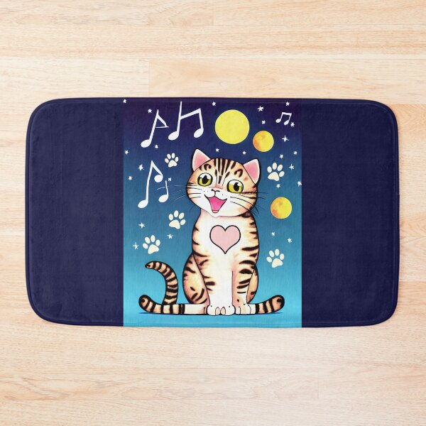Item preview, Cat singing in space designed and sold by Artbellachi.