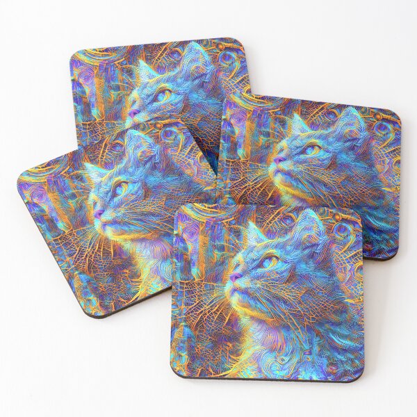 Item preview, Abstractions of abstract abstraction of cat. DeepDream #8666827753853 designed and sold by blackhalt.