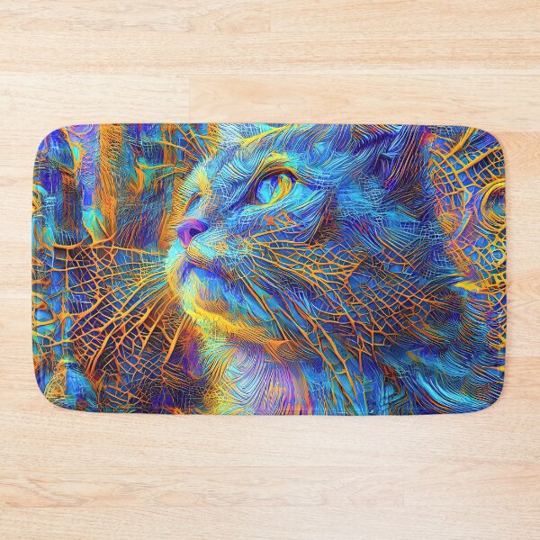 Item preview, Abstractions of abstract abstraction of cat. DeepDream #8666827753853 designed and sold by blackhalt.