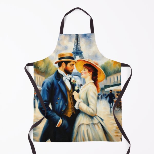 Item preview, Romantic couple in Paris with Eiffel Tower designed and sold by JackFreestone.
