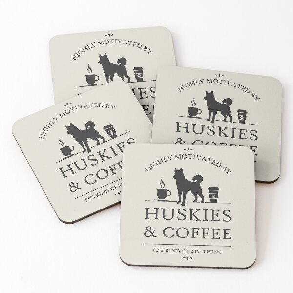 Item preview, Highly Motivated by Huskies and Coffee designed and sold by RycoTokyo81.