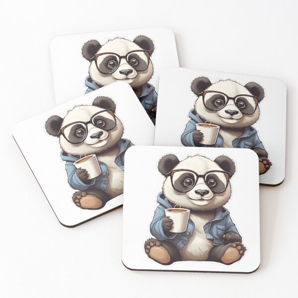 Item preview, Kawaii Panda Coffee Addict Cute and Cuddly Panda Art designed and sold by PintERest0.