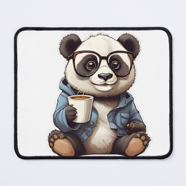 Item preview, Kawaii Panda Coffee Addict Cute and Cuddly Panda Art designed and sold by PintERest0.