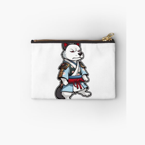 Item preview, Cool Japan samurai katana white dog designed and sold by KorArtStudio.