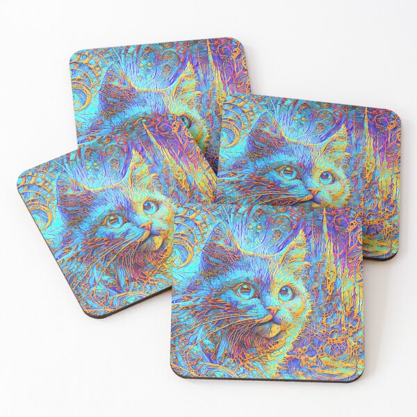 Item preview, Abstractions of abstract abstraction of cat. DeepDream #6412880522886 designed and sold by blackhalt.
