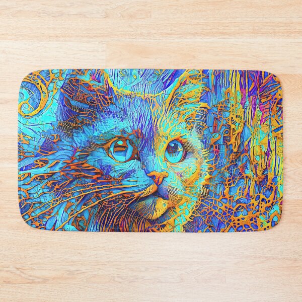 Item preview, Abstractions of abstract abstraction of cat. DeepDream #6412880522886 designed and sold by blackhalt.