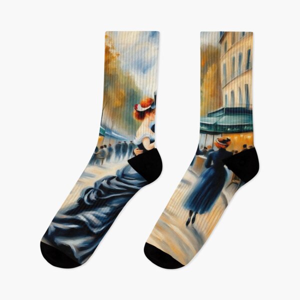 Item preview, Romantic couple in Paris with Eiffel Tower designed and sold by JackFreestone.