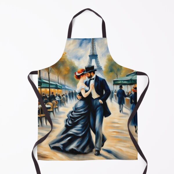Item preview, Romantic couple in Paris with Eiffel Tower designed and sold by JackFreestone.