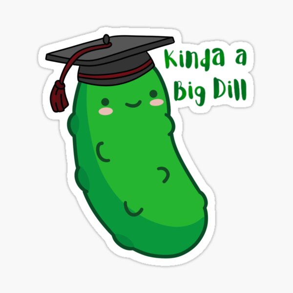 Item preview, Graduation Pickle Sticker designed and sold by coopersArt.