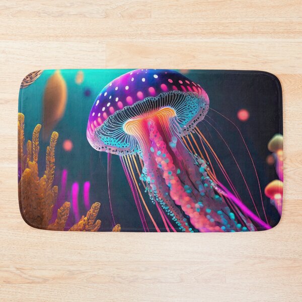 Item preview, Neon Glowing Pink and Purple Jellyfish designed and sold by JohnXD247.