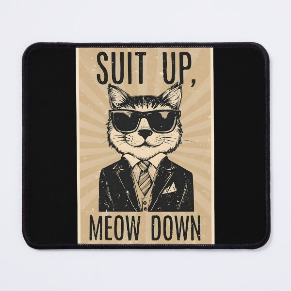Item preview, Suit Up, Meow Down designed and sold by PlanetMarker.
