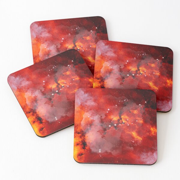 Item preview, Red Space clouds designed and sold by positivitymed.