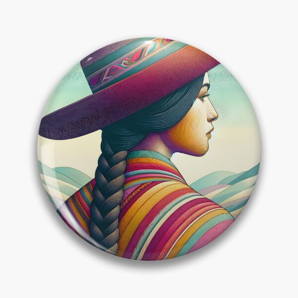 Item preview, Andean Elegance: Traditional Peruvian Woman designed and sold by inkArtistryfine.