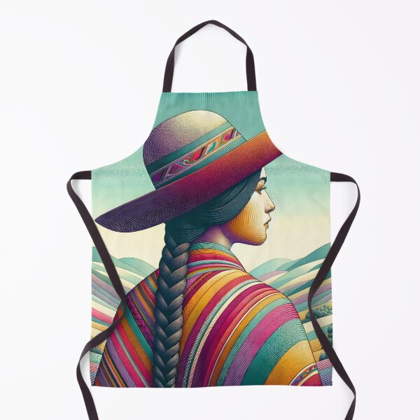 Item preview, Andean Elegance: Traditional Peruvian Woman designed and sold by inkArtistryfine.