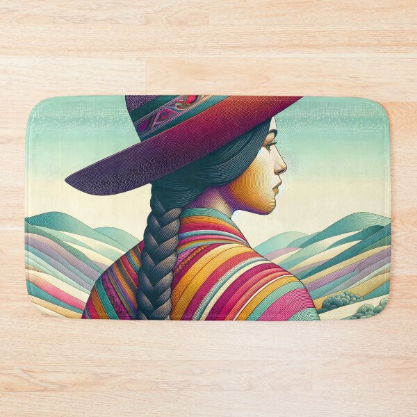 Item preview, Andean Elegance: Traditional Peruvian Woman designed and sold by inkArtistryfine.