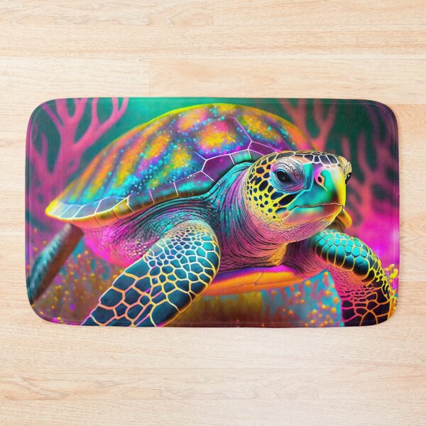 Item preview, Neon Glowing Pink Sea Turtle designed and sold by JohnXD247.
