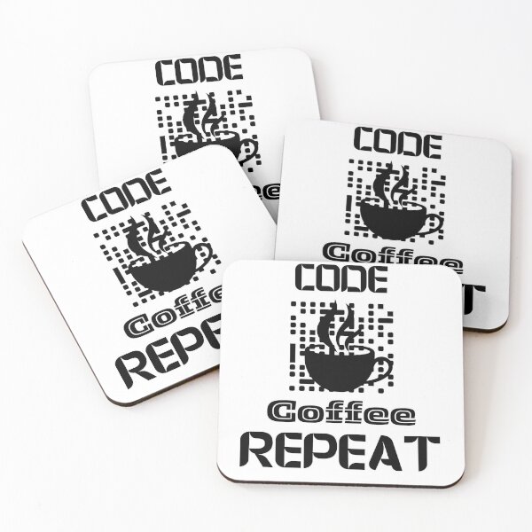 Item preview, computer engineer programmer coding tech black and white coffee code designed and sold by DesignYourWaystore.