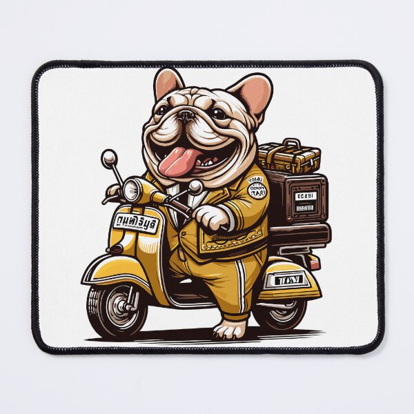 Item preview, Papa bull dog is motorcycle taxi driver designed and sold by olopaw.