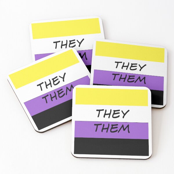 Item preview, They/them pin (few other objects) designed and sold by AfterGalaxy1159.