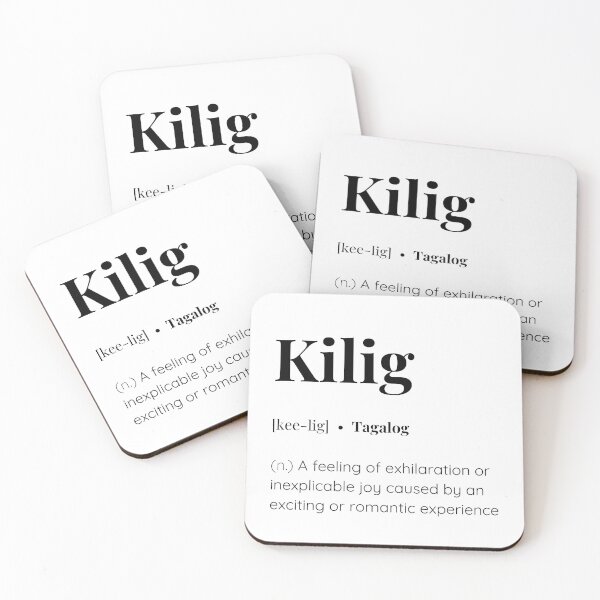 Item preview, Kilig Tagalog word meaning  designed and sold by SimplyMots.