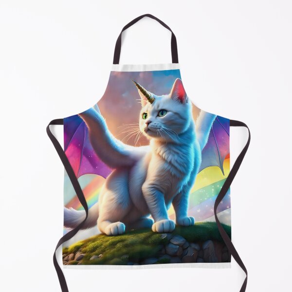Item preview, Winged unicorn cat overlooks the valley designed and sold by LordFalcon.
