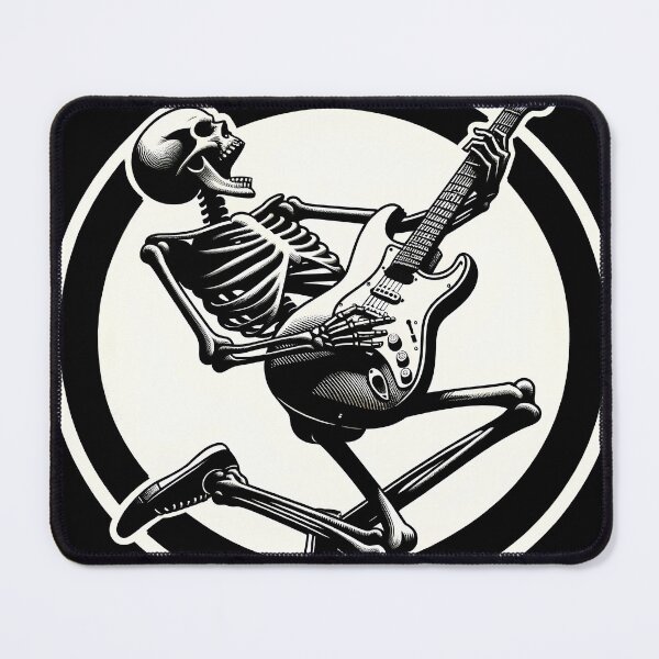 Item preview, Skull Guitarist designed and sold by inkArtistryfine.