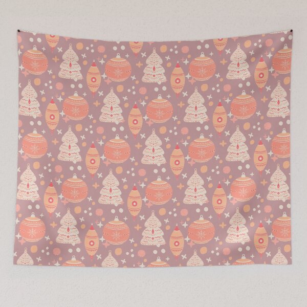 Item preview, Peach fuzz Christmas ornament pattern designed and sold by Home Cyn Home.