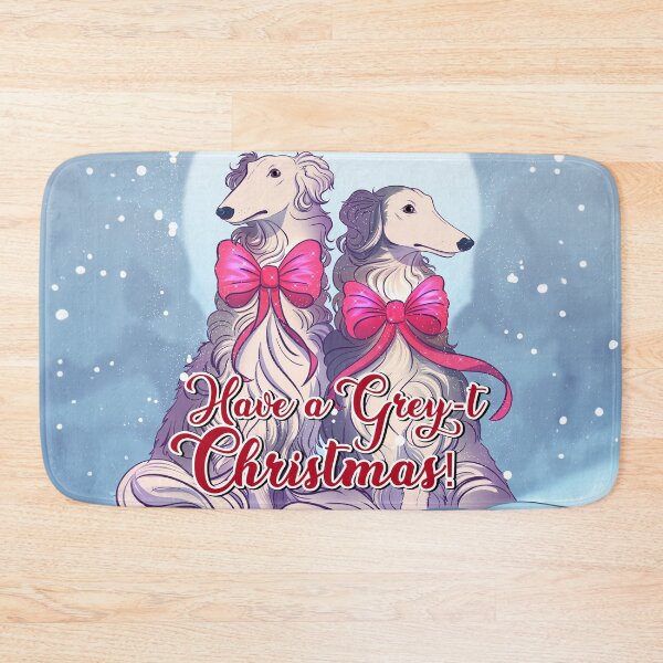 Item preview, Have a grey-t Christmas Borzoi illustration designed and sold by Iluvmygreyhound.