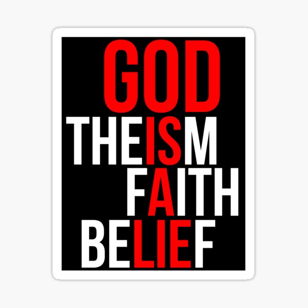 Item preview, God is a lie designed and sold by WFLAtheism.