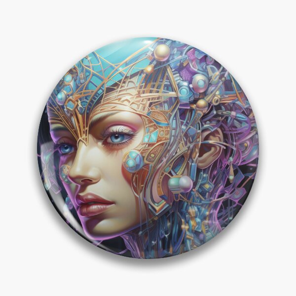 Item preview, Cybernetic Portraiture Sticker designed and sold by NexusVisions.