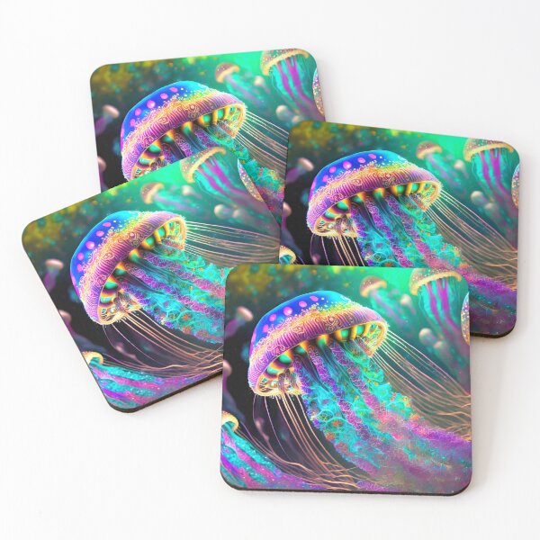 Item preview, Glowing Vibrant Neon Purple Jellyfish designed and sold by JohnXD247.