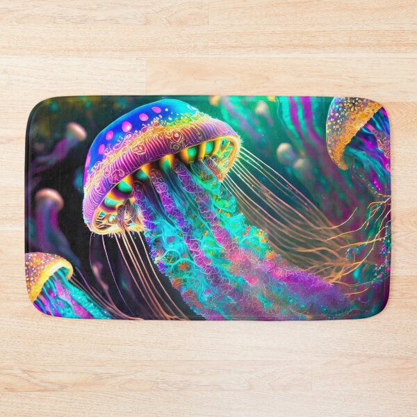 Item preview, Glowing Vibrant Neon Purple Jellyfish designed and sold by JohnXD247.
