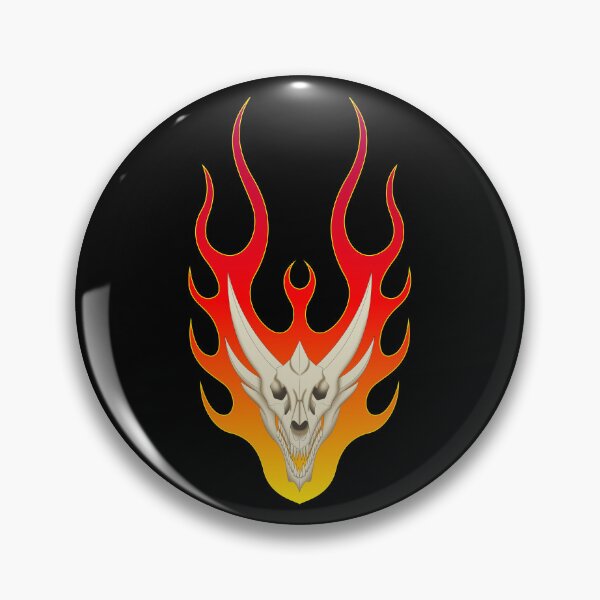 Item preview, Flaming Dragon Skull designed and sold by JakeBurner.