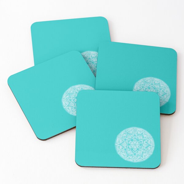 Item preview, Flower of Life Color Palette Mandalas : 19 - Light Aqua designed and sold by SonoSonoStudio.