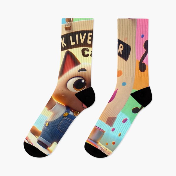 Item preview, Artistic Cat Championing Unity and Love designed and sold by inkArtistryfine.