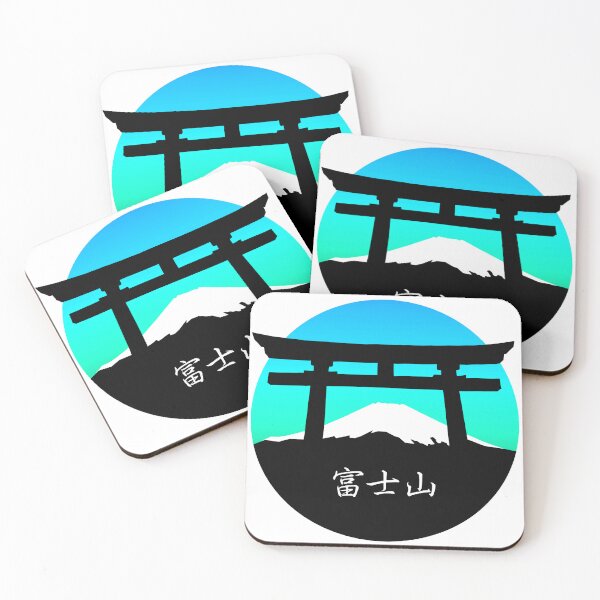 Item preview, Mount Fuji - Blue / Green Sunset designed and sold by Israelbeck7.