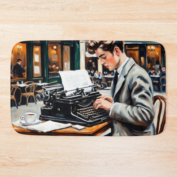 Item preview, Writer at Paris cafe  designed and sold by JackFreestone.