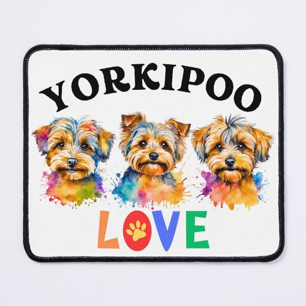 Item preview, Yorkipoo LOVE Watercolor designed and sold by Fredster1966.