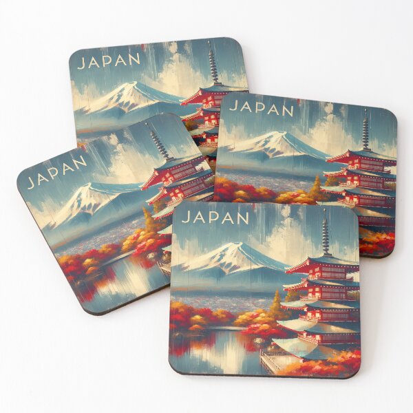 Item preview, Autumn Splendor at Mt. Fuji Japan designed and sold by inkArtistryfine.