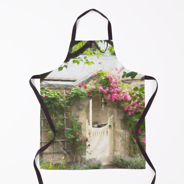 Item preview, Impressionist look, wall with climbing roses and Christmas Bells designed and sold by Images by Chris de Blank.