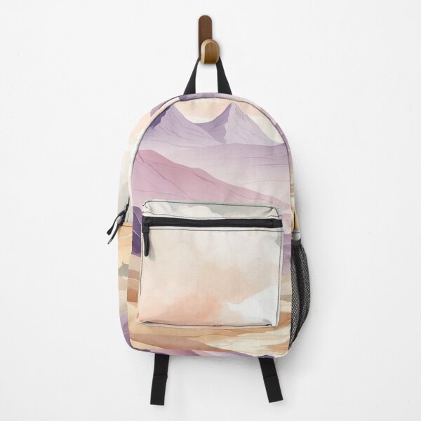 Item preview, 019 Stunning Mountain Landscape in Lilac Watercolor Painting designed and sold by Alexis Art Collection.