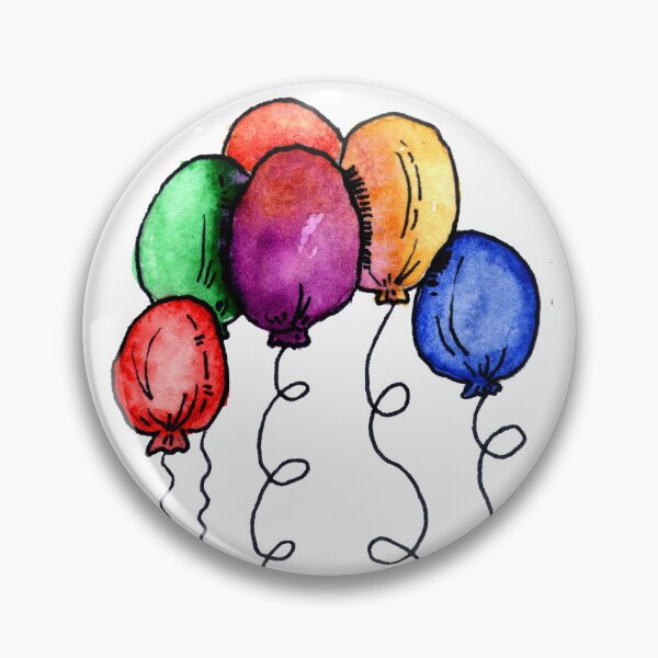 Item preview, Globos coloridos de acuarela designed and sold by Aithlin123.